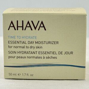 AHAVA Essential Day Moisturizer Time to Hydrate 50ml Dead Sea Minerals Daily NEW